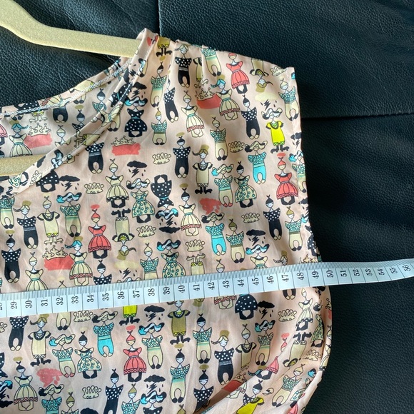 HARAJUKU vibe mini dress very KAWAII muted pink with playful design size S/M - Picture 8 of 11